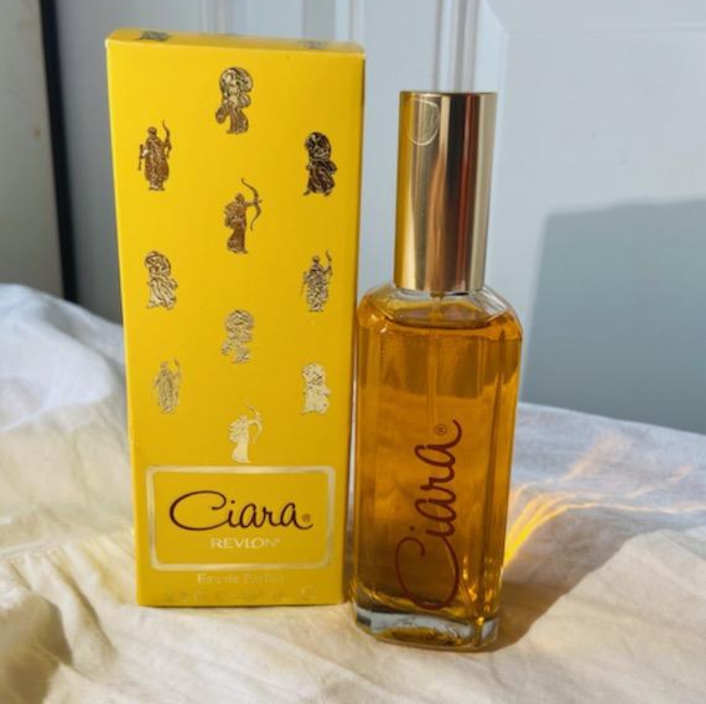 Ciara Revlon eau de Parfum; regular size, bottle Is orange